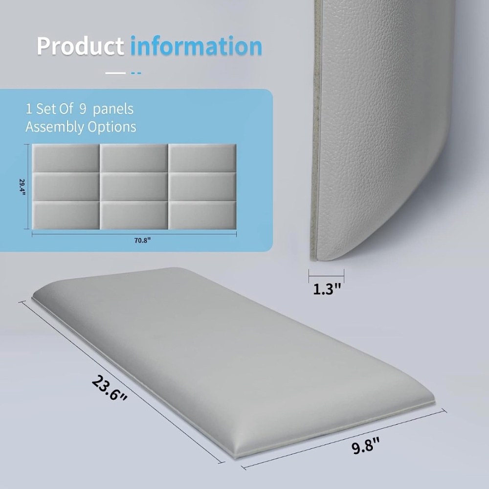 Versatile upholstered Wall panel - Picture 8 of 8